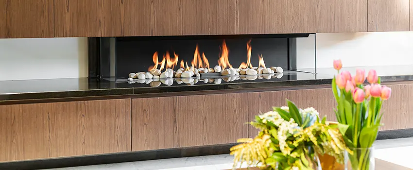 Double-height Fireplace Design Refurbishment in Lemont, Illinois